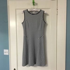 Black and White Striped Dress